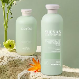 Quality Blue Cosmetic Liquid Serum Lotion Package Soft Touch Empty Shampoo Conditioner Bottle for sale