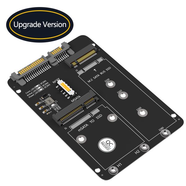 2 in 1 Combine M.2 NGFF Key B & MSATA SSD to SATA3 Adapter