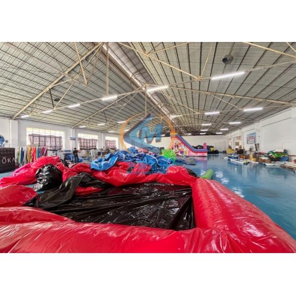 PVC Tarpaulin Inflatable Park Equipment High Durability 100x50m Dimension