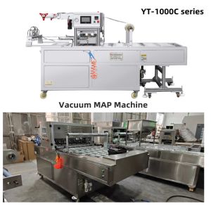 Buy cheap Linear Automatic MAP Tray Sealing Machine Modified Atmosphere Packaging from wholesalers