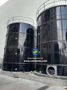 Quality Leachate Storage Glass Fused Steel Tanks With AWWA D103 / EN ISO28765 Standard for sale