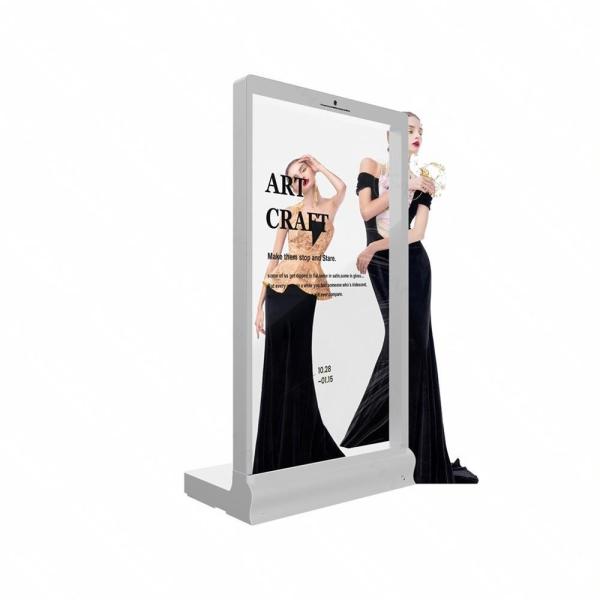 77-inch OLED transparent display in use