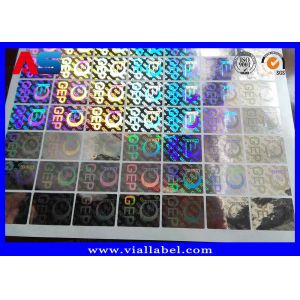 Adhesive Scratch off Holographic Seal Sticker Custom Design