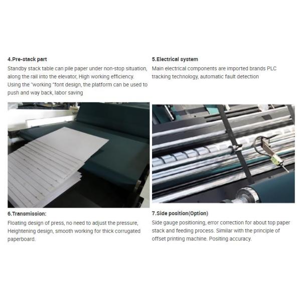 Cardboard Corrugated Paper Automatic Flute Laminator 60m/Min