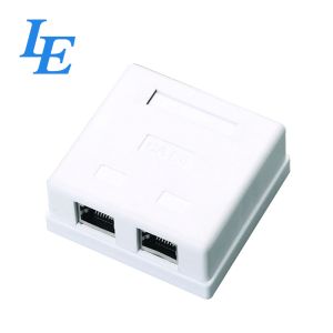 Quality Network Lan Cable Electrical Faceplates Plastic Surface Box for sale