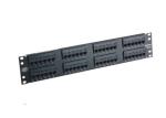 48 Port Rack Mount Patch Panel 2U 19'' UTP Patch Panel Cat5e 110 IDC RoHS