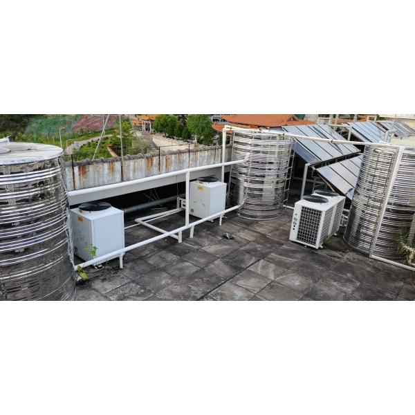 10kw Air Source Heat Pump , Side Discharge Heat Pump High Efficiency Shell In Tube