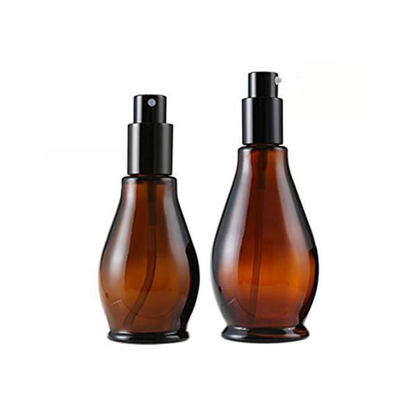 30ml Glass Cosmetic Bottles Hot Stamping HS Code 70109090 With Sprayer Pump