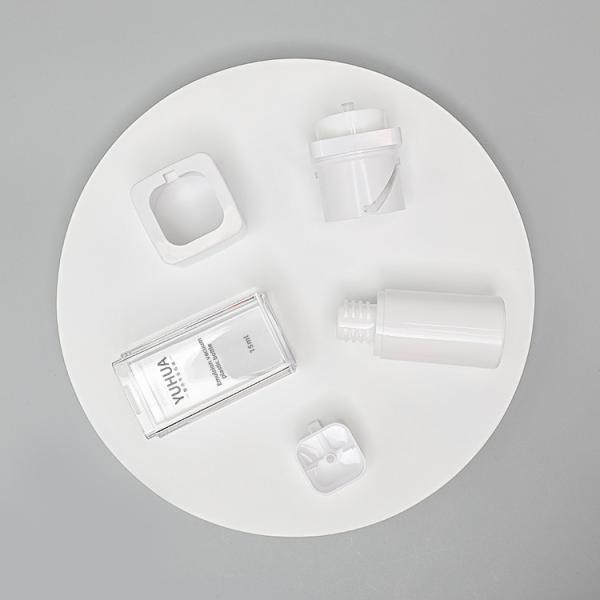 Transparent Airless Plastic Packaging Bottles 15ml 30ml 50ml