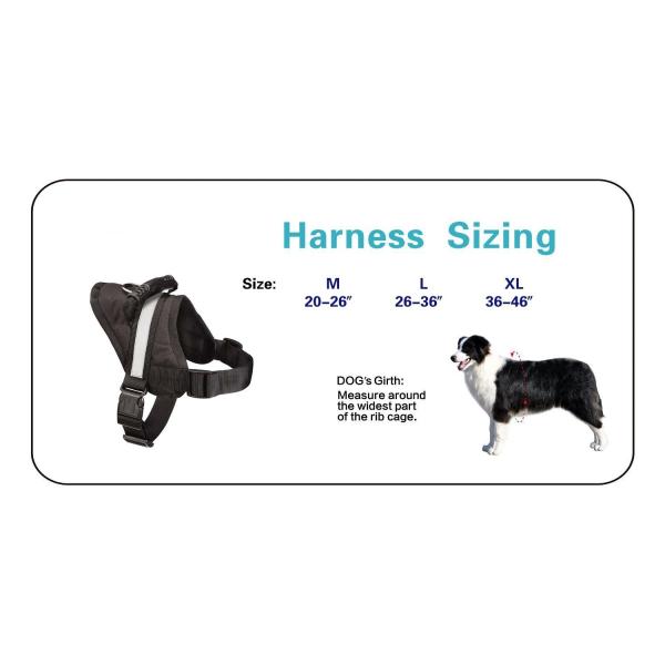 Durable K9 Dog Vest Harness Soft Reflective No Pull Vest With Rubber Handle