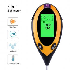 China 4 IN 1 Greenhouses Digital Soil Moisture Tester With LCD Display  soil ph moisture meter indoor plant moisture meter on sale