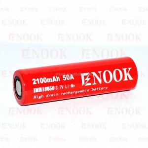Quality 3.7V Lithium Ion Battery Cell Mechanical Mod 18650 Battery 2100mAh 50A for sale