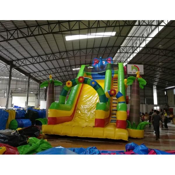 Bouncy slide inflatable fun castle infatable slide for amusement park