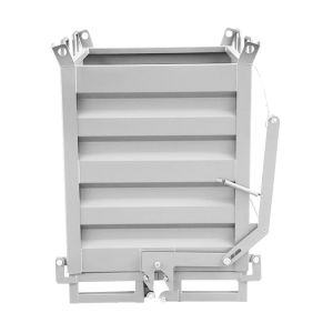 OEM Industrial Trash Bin Container Open Top Bottom Drop Bot Dumping