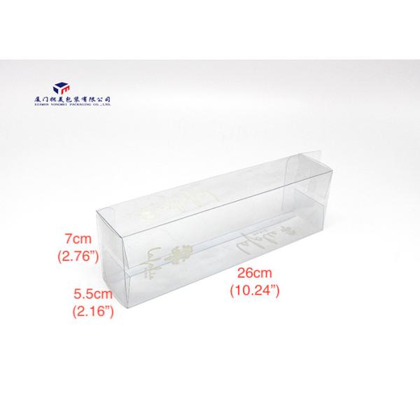 Light Weight Clear PVC Packaging Boxes OEM / ODM Service With Hang Strip On Top
