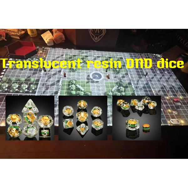 Custom Polyhedral DND Dice Set Hamburger Gaming For RPG Role Playing Table Games
