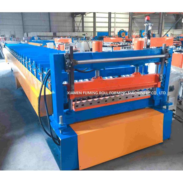 Precision Corrugated Steel Panel Roll Forming Machine PLC Control System