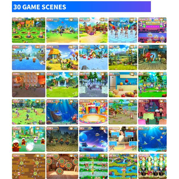 3800lm 1024*768 Interactive Wall Projection Game All In One Projector Interactive Wall