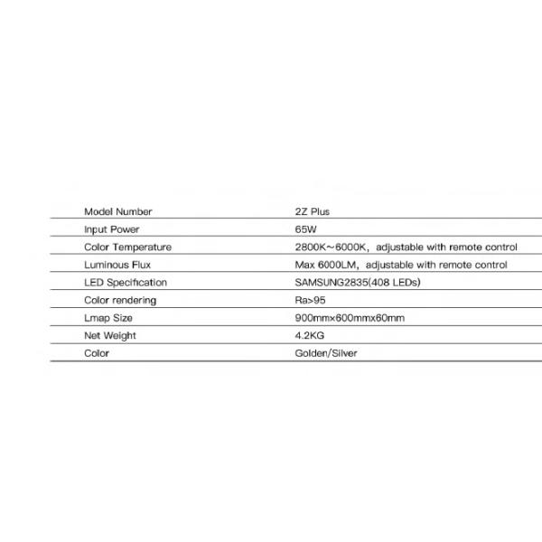 Indoor Home Decorative Square Led Ceiling Light 65W 6000LM With Remote Control