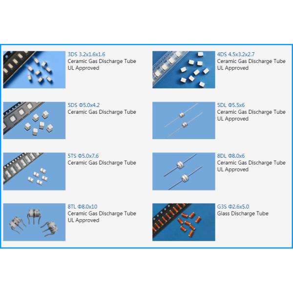 4532 Gas 2 Terminal Discharge Tube UL SMD Gas Discharge Tube Lightning Protection