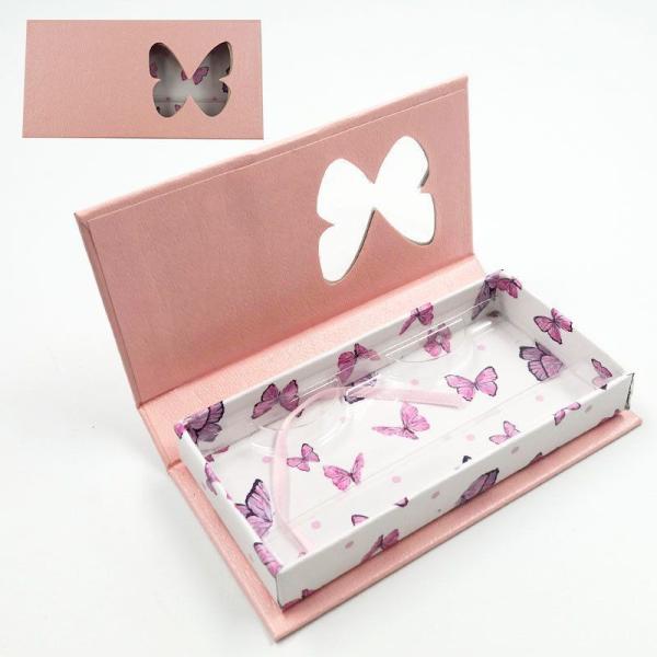 Wholesale Diamond Eyelash Lash Packaging Book Shape Magnet Box 3D Mint Eyelashes Vendor Customized Magnetic Cardboard Boxes False Nail Packaging Box with Window