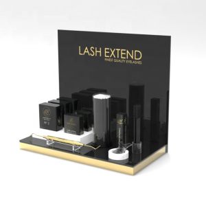 Quality Shop Retail Countertop Advertising Jewelry Cosmetic Storage Display Box Holder Clear Lid for sale