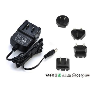 EN60065 EN60950 Interchangeable Power Adapter Detachable Plug 9V 0.5A 1A 1000mA
