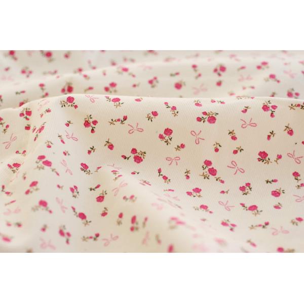Good soft Floral Stretch Corduroy Fabric Cloth For Baby Children 1