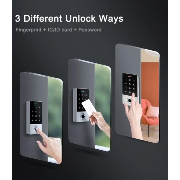 Robust Waterproof RFID Keypad Reader with Biometric Fingerprint Recognition - 24VDC