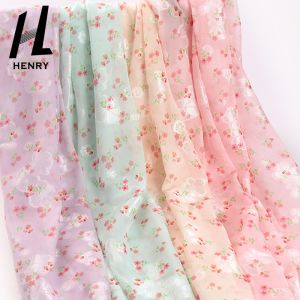 Small Flower Printing Textile Polyester Chiffon Fabric For Sewing Clothing