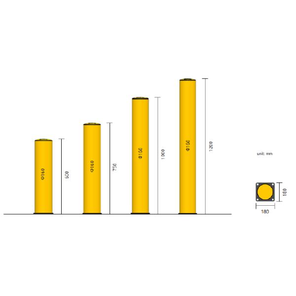 B06: Anti-Collision Guardrails Safety Post Warehouse Safety Bollard Traffic Guardrails