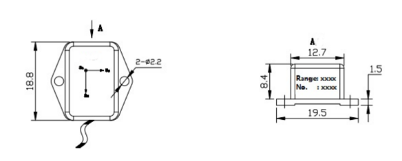 GSACC301M MEMS Accelerometer with ±3 g Range 0.001g Resolution and ≥500 Hz Bandwidth for Aircraft Stability Control