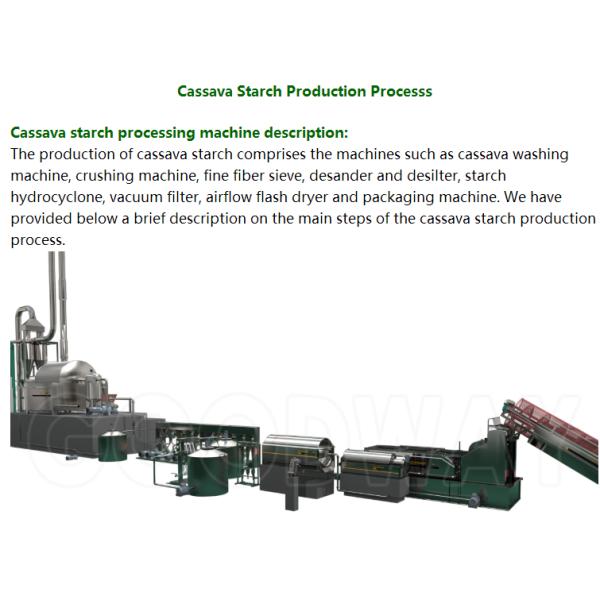 Cassava Starch Processing Machine Cassava Flour Garri Machine