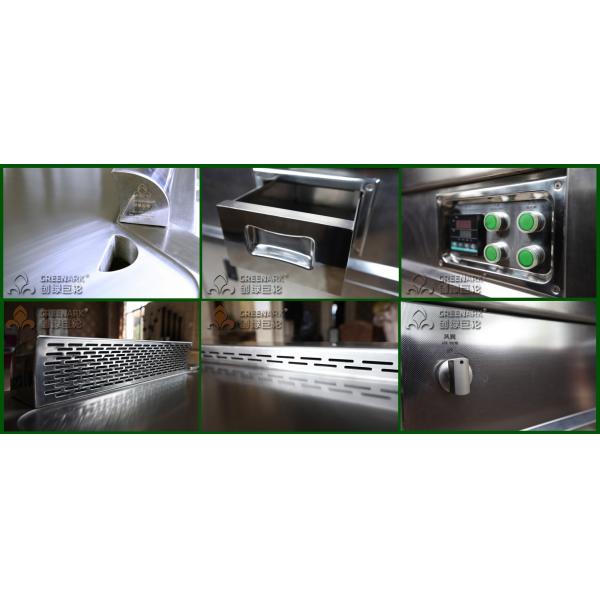 Pipeline Natural Gas Fan Shape 11 Seats Teppanyaki Grill Table 8kw