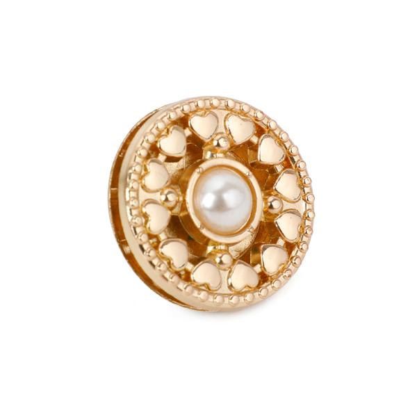 The Little Heart Shape Embossed With Pearl Handbag Lock Handbag Hardware Accessories