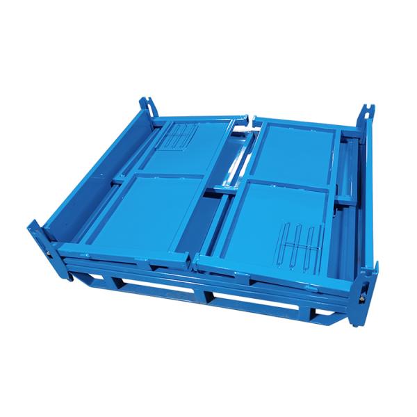 Heavy Duty Industrial Foldable Steel Storage Container Bin with Powder Coating Finish