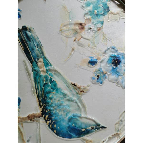 Flat Physically Tempered Slumped Decorative Fused Glass
