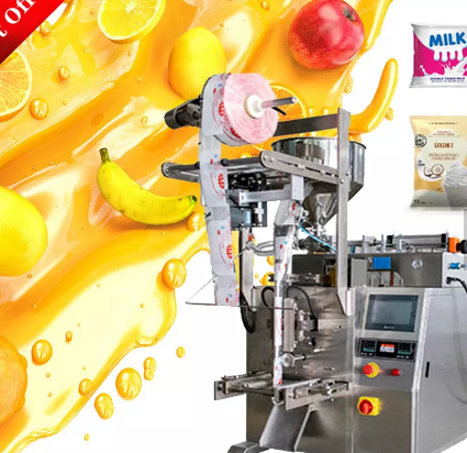 Vertical Liquid Paste Sachet Filling Packing Machine Three Side Back Seal