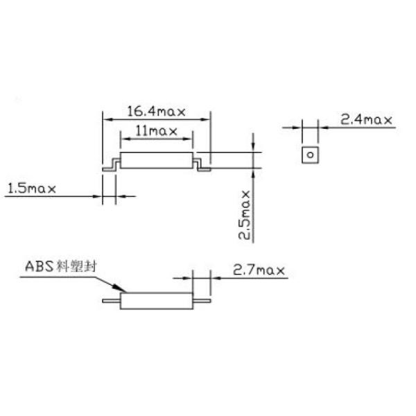 plastic reed switch for PS-S10110-NO