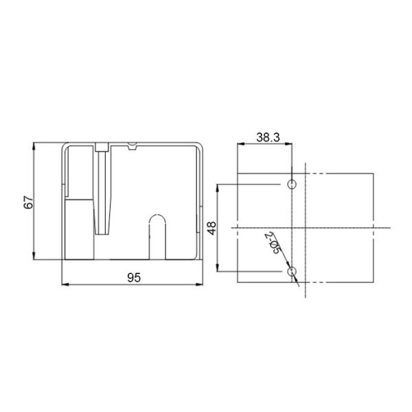 JQX-62F JQX 62F 76F 80A dust cover power relays for Electric welding machine