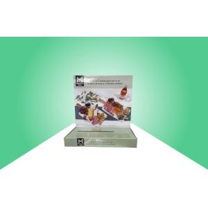 Customizable and Versatile Cardboard Countertop Displays for Various Products