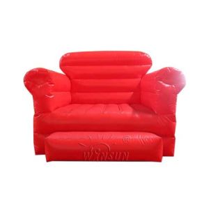 Quality Red Sofa Inflatable Model Water Resistant PVC Tarpaulin Made for sale