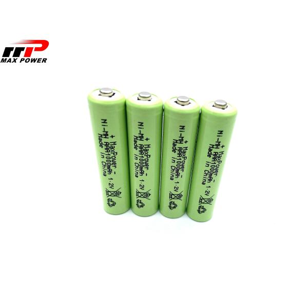 AAA1000mAh 1.2V NIMH Rechargeable Batteries High Capacity With UL CE KC Certification