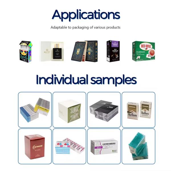 Automatic Perfume Gift Box Cellophane Wrapping Machine 3d Cellophane Film Wrapping Machine