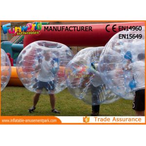 Clear TPU Inflatable Human Knocker Ball , Inflatable Ball Suit