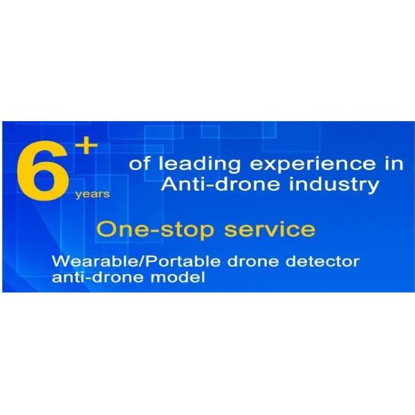 Portable 4 Band Drone Signal Suppressor System 700-1200MHz With Cooling Fan