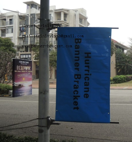 light pole sign flag bracket