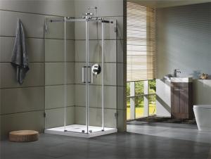 Corner Shower room 304 stainless steel Rail bar Material for bathroom 100X100X195/cm