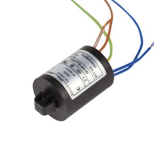 Quality 250V Washing Machine EMI Filter 4A Plastic Housing Power Filter Wire Lead Output for sale