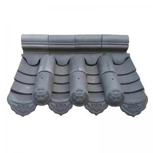 Quality Natural Grey Chinese Clay Roof Tiles Traditional Design for sale